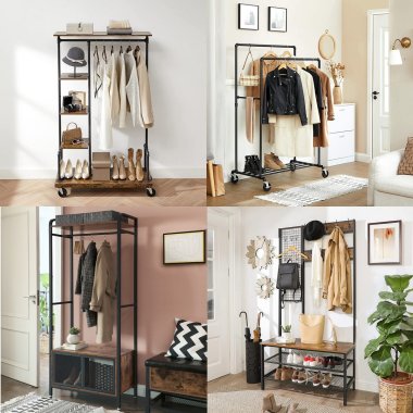 Tøjstativer og garderobestativer