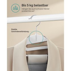 T�jb�jler - S-formet b�jle med skridsikker buksestang - 20 stk hvid