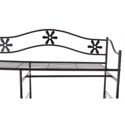 ben metal garderobe skab - kldeskab - entrembel 172x100x43 med gardiner