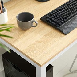 Skrivebord - arbejdsbord - egetr� og hvid 120 x 60 x 75 cm