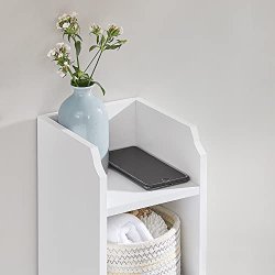 Badev�relsesskab - toiletskab - opbevaringsskab - hvid 18x20x80