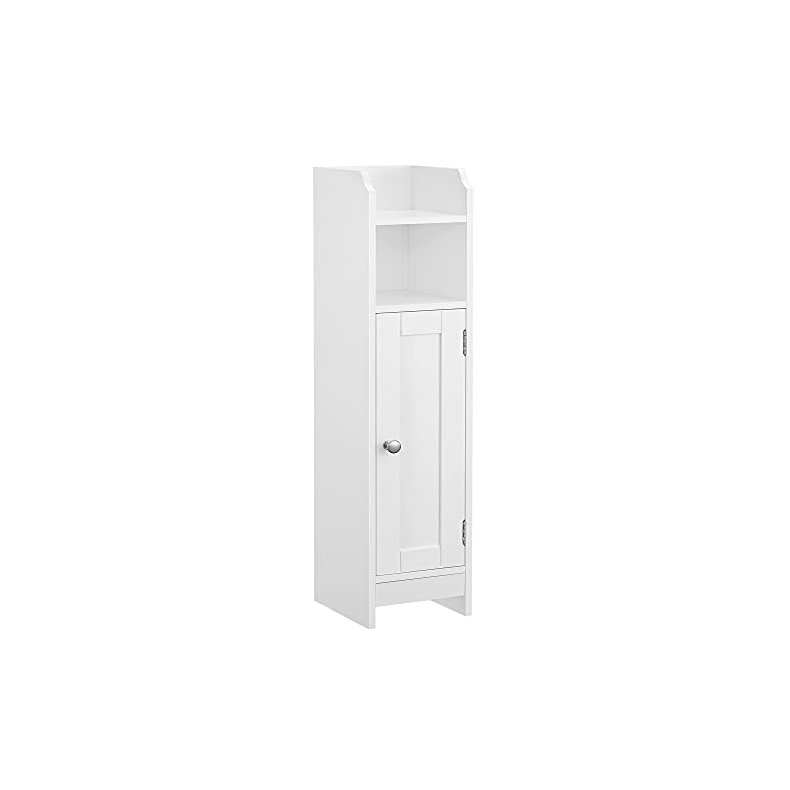 Badevrelsesskab - toiletskab - opbevaringsskab - hvid 18x20x80