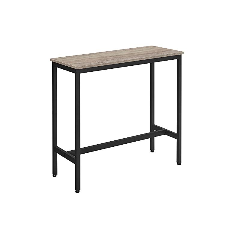 Barbord - hjbord i industrielt design - gr beige 100x40x90