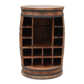 Vintnde bar i massiv rosentr - Rosey-Jo barskab og vinreol