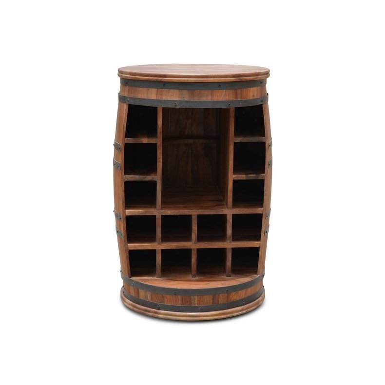 Vintnde bar i massiv rosentr - Rosey-Jo barskab og vinreol