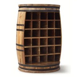 Vinreol Rosey-O Raw i massiv rosentr - vinmbel, vintnde bar og barskab