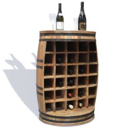 Vinreol Rosey-O Raw i massiv rosentr - vinmbel, vintnde bar og barskab