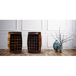 Vinreol Rosey-O Raw i massiv rosentr - vinmbel, vintnde bar og barskab