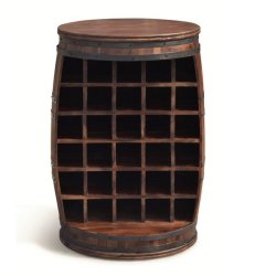 Vinreol Rosey-O i massiv rosentr - vinmbel, vintnde bar og barskab