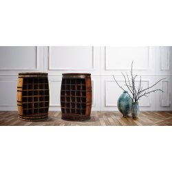 Vinreol Rosey-O i massiv rosentr - vinmbel, vintnde bar og barskab