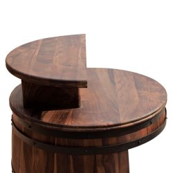 Rosey-Zee vintnde bar i massiv rosentr - barskab og vinreol