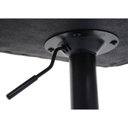 Barstol - 2 stk barstole med imiteret ruskind ~ mrkegr stof