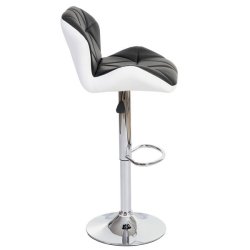 Barstole - 2 stk barstole med gaspatron ~ antracit imiteret kunstlder