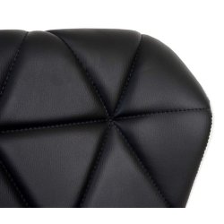 Barstole - 2 stk barstole med gaspatron ~ antracit imiteret kunstlder