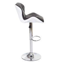 Barstole - 2 stk barstole med gaspatron ~ brun imiteret kunstlder