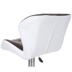 Barstole - 2 stk barstole med gaspatron ~ brun imiteret kunstlder