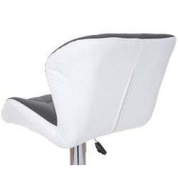 Barstole - 2 stk barstole med gaspatron ~ gr imiteret kunstlder