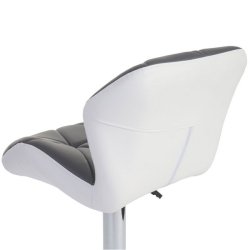 Barstole - 2 stk barstole med gaspatron ~ gr imiteret kunstlder