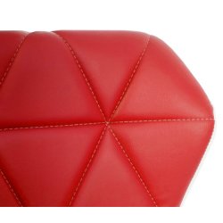 Barstole - 2 stk barstole med gaspatron ~ rd imiteret kunstlder