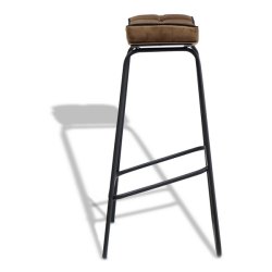 Barstol - brun velour barstol - Ekko A1 model fra OBUZI