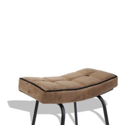 Barstol - brun velour barstol - Ekko A1 model fra OBUZI