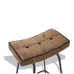 Barstol - brun velour barstol - Ekko A1 model fra OBUZI