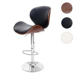 Barstol med gaspatron, hve snke funktion, fodsttte og rygln