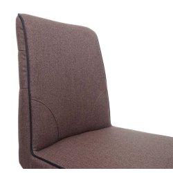 Barstol - roterbar barstol med auto-position - brunt stof