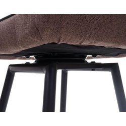 Barstol - roterbar barstol med auto-position - brunt stof