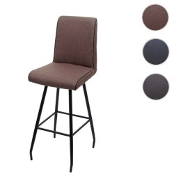 Barstol - roterbar barstol med auto-position - brunt stof