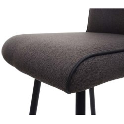 Barstol - roterbar barstol med auto-position - grbrunt stof