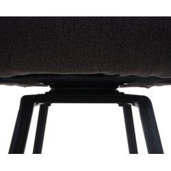 Barstol - roterbar barstol med auto-position - grbrunt stof