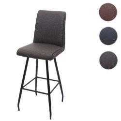 Barstol - roterbar barstol med auto-position - grbrunt stof