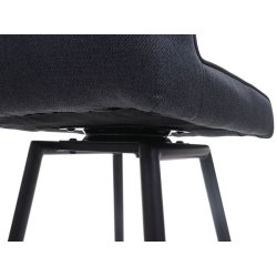 Barstol - roterbar barstol med auto-position - mrkegrt stof