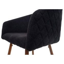 Barstol - 2 stk barstole med rygln, lyse metalben og antracit gr fljl