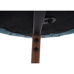 Barstol - 2 stk barstole med rygln, lyse metalben og turkis grn fljl