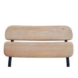 Barstole - 2 barstole i industrielt design med tr