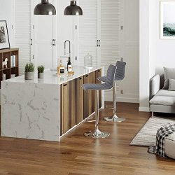 Barstole - st med 2 justerbare hje stole med rygln - gr