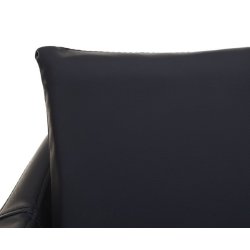 Barstole - 2 barstole med 4 ben og ldersde i sort kunstlder