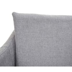 Barstole - 2 barstole med 4 ben og stofsde i lysegr stof