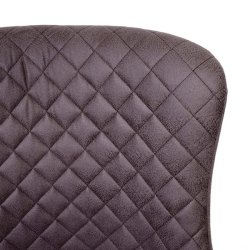 Barstole - 2 barstole med 4 ben, stofsde og rygln i mrkegr stof