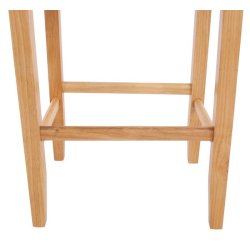 Barstole - 2 stk med imiteret ruskind, lyse trben, fodsttte og hj ryg