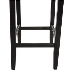 Barstole - 2 stk med imiteret ruskind, mrke trben, fodsttte og hj ryg