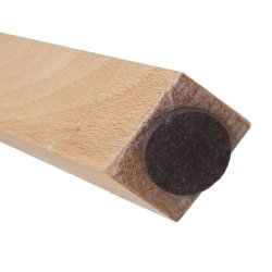 Barstole - 2 stk hvide barstole med kunstlder, 4 lyse trben og rygln