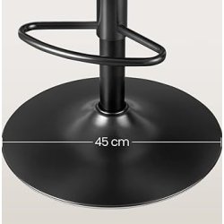 Barstole st af 2 - hje stole med rygln og fodsttte - gr