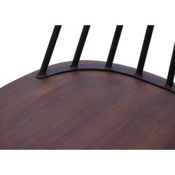 Barstole - 2 barstole i retro design i metal og tr med fodsttte