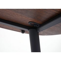 Barstole - 2 barstole i retro design i metal og tr med fodsttte