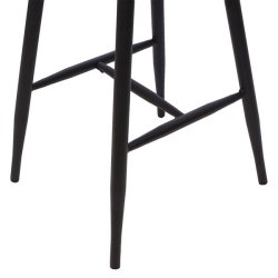 Barstole - 2 barstole i retro design i metal og tr med fodsttte