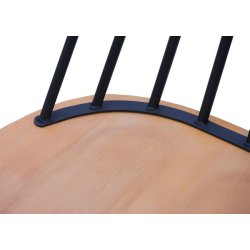 Barstole - 2 barstole i retro design i metal og tr med fodsttte