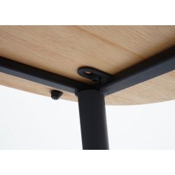 Barstole - 2 barstole i retro design i metal og tr med fodsttte